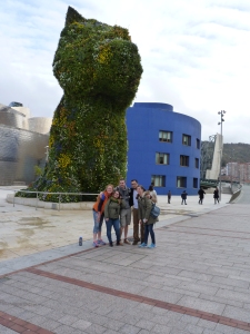 This was the dog-flower-thing in front of Guggenheim.